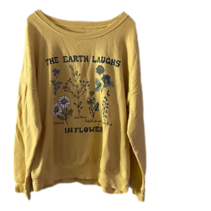 VINTAGE Flower Sweatshirt Size Large PRICE FIRM 💥
